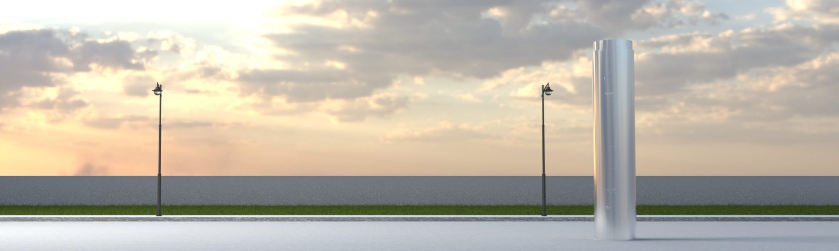 Шкаф управления осветительными установками (d= 350мм, h= 1700мм)