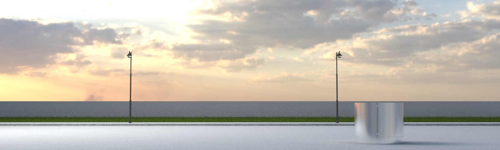 Шкаф управления осветительными установками (d= 580мм, h= 480мм)