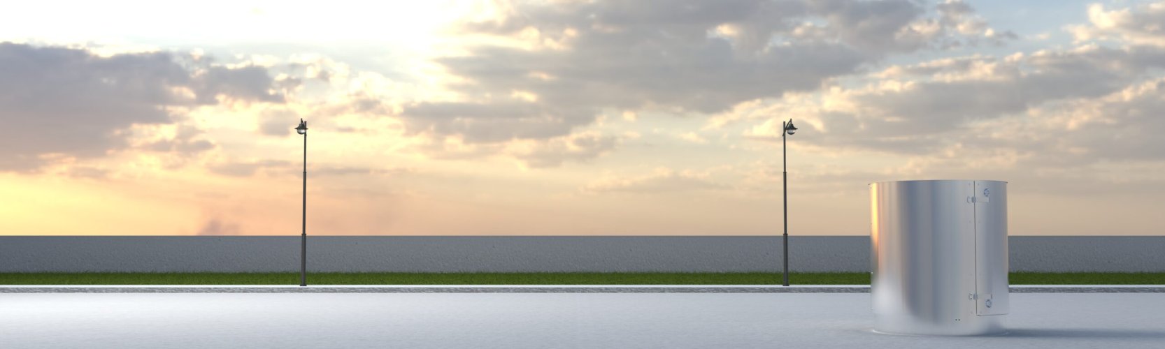 Шкаф управления осветительными установками (d= 480мм, h= 550мм)