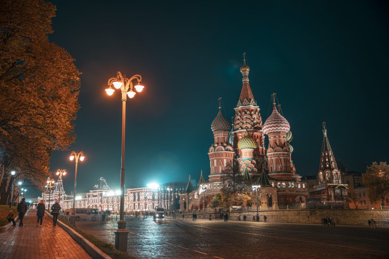  Подсветка фасадов Храма Василия Блаженного