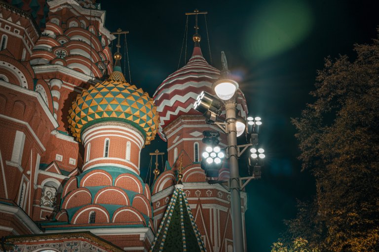  Подсветка фасадов Храма Василия Блаженного